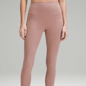 Lululemon Align High Rise leggings 
28” size 4 color: twilight rose